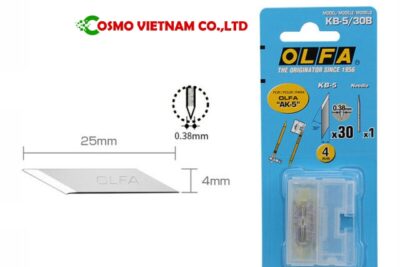 KB-5/30B,[Cutter Blade OLFA,KB-5] T0.38mm, L40mm, 30PC/PAC