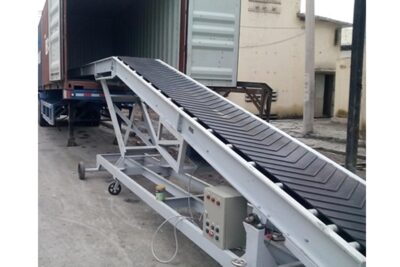 Băng tải chuyển hàng lên xuống xe