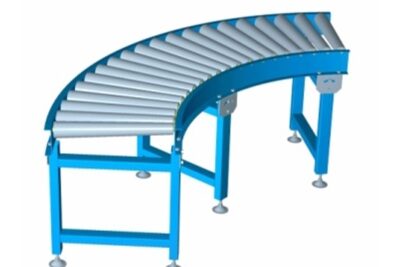Băng tải góc cong con lăn