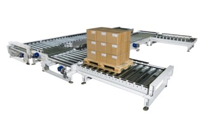 Băng tải hồi pallet
