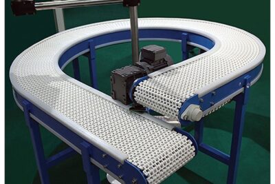 Băng tải xích nhựa cong