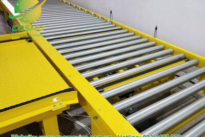 Robot Palletizer điện tùy chỉnh chất lượng cao với băng tải con lăn pallet