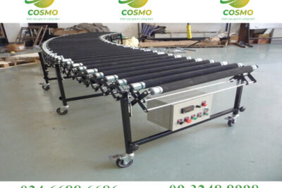 Băng tải cho con lăn cong 90 độ