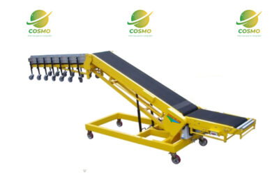 Băng tải co rút chuyển hàng lên xe