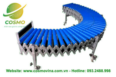 Băng tải con lăn có thể thu vào