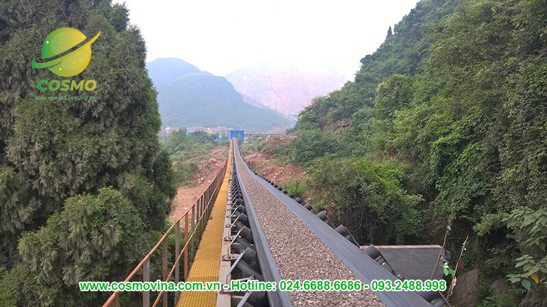 Vật liệu rời công nghiệp nặng tải trọng lớn dỡ hàng băng tải nghiêng OEM